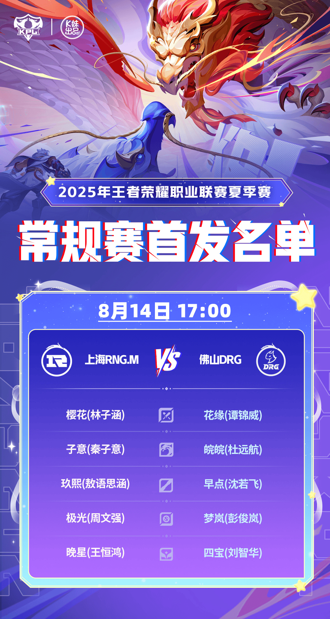 赛胜者组, 上海RNG, tenan 赛胜者组, 上海RNG, tenan